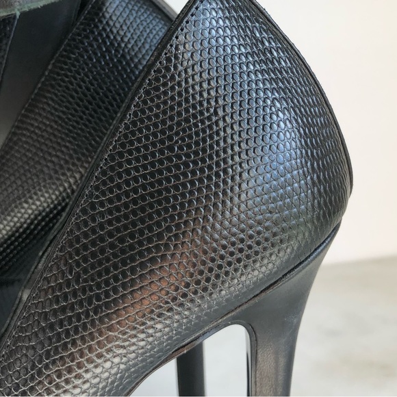 ALL SAINTS Leather Ankle Cuff Pointed Toe Textured high heels Women’s size 7 - Picture 12 of 15